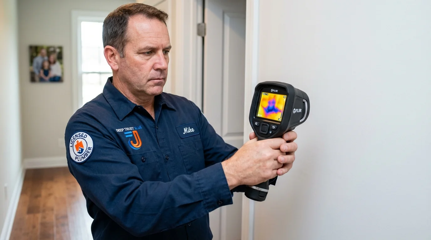 Thermal imaging leak detection by Johns Plumbing LLC in Slatington